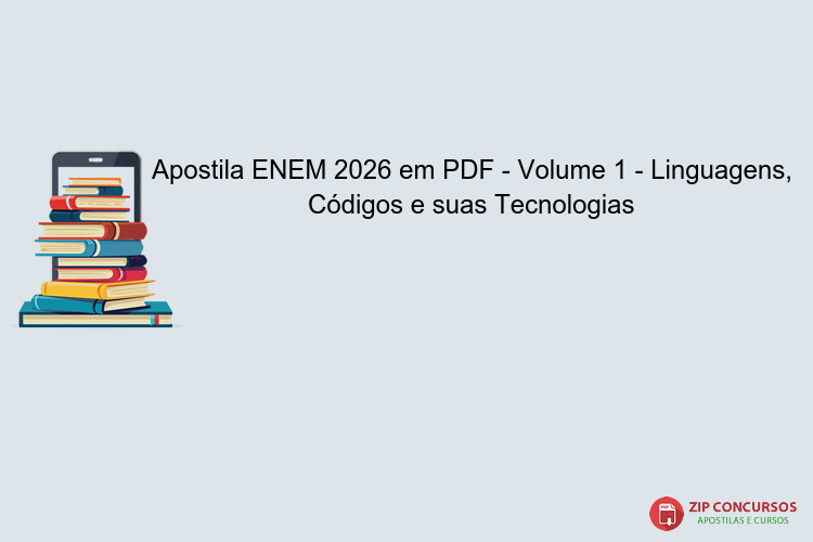 Apostila ENEM 2026 em PDF - Volume 1 - Linguagens, Códigos e suas Tecnologias