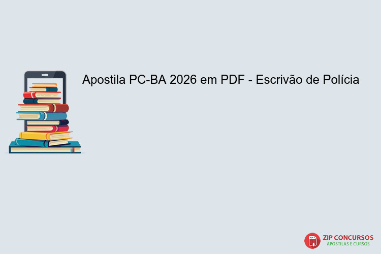 Apostila PC-BA 2026 em PDF - Escrivão de Polícia
