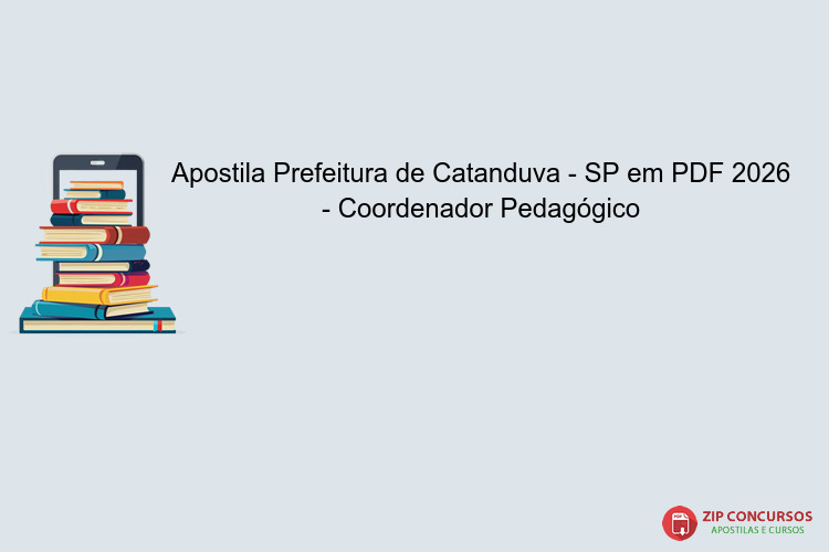 Apostila Prefeitura de Catanduva - SP em PDF 2026 - Coordenador Pedagógico