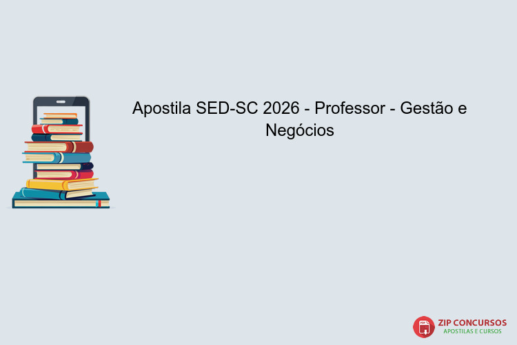 Apostila SED-SC 2026 - Professor - Gestão e Negócios