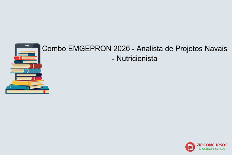 Combo EMGEPRON 2026 - Analista de Projetos Navais - Nutricionista
