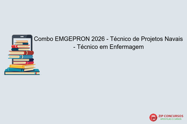 Combo EMGEPRON 2026 - Técnico de Projetos Navais - Técnico em Enfermagem