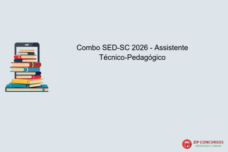 Combo SED-SC 2026 - Assistente Técnico-Pedagógico