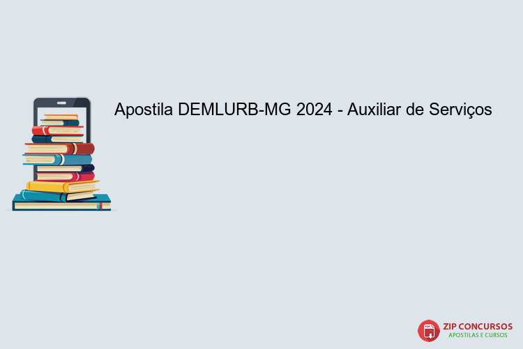 Apostila DEMLURB-MG 2024 - Auxiliar de Serviços
