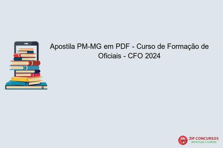 Apostila PM-MG em PDF - Curso de Formação de Oficiais - CFO 2024