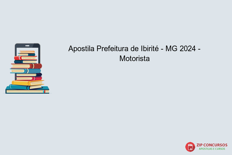 Apostila Prefeitura de Ibirité - MG 2024 - Motorista